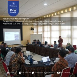 Read more about the article FGD Pembahasan Konsep Pembayaran Jasa Lingkungan (PES) dalam Pengembangan Forum Multipihak dan Penguatan Program Konservasi Sub DAS Cibeleng-Cisatong, Kabupaten Cianjur-Sukabumi